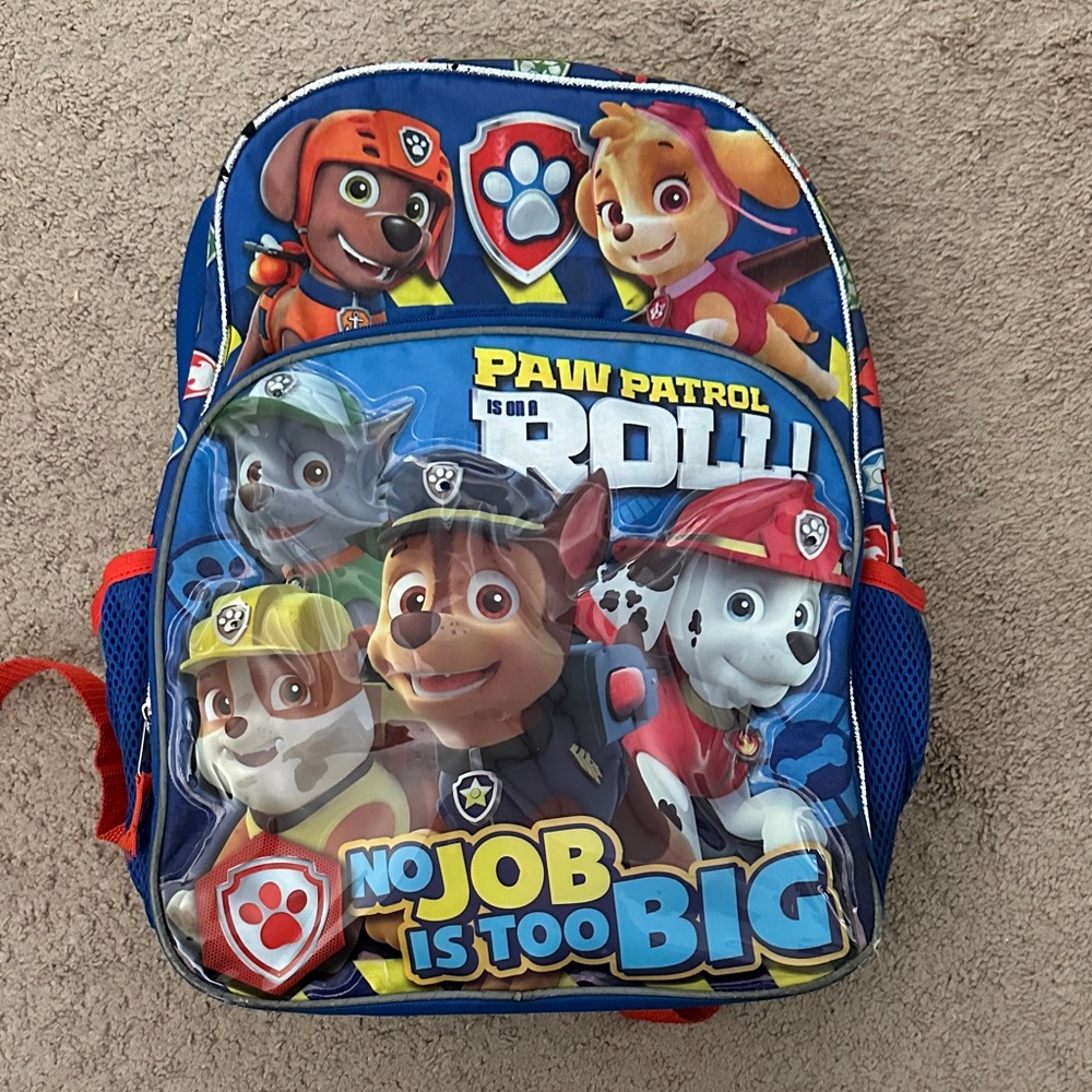 Paw Patrol Is On A Roll 16'' Backpack With Lights No Job Is Too Big